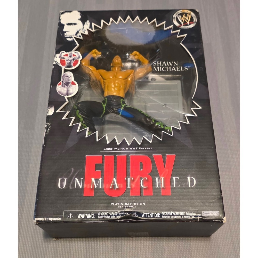 WWE Unmatched Fury Shawn Michaels Action Figure Platinum Wrestling New JAKKS 2